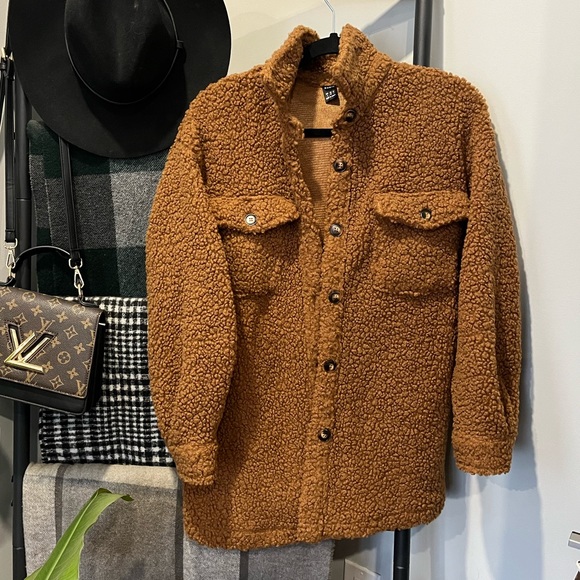 Brown Teddy Coat - Picture 2 of 2